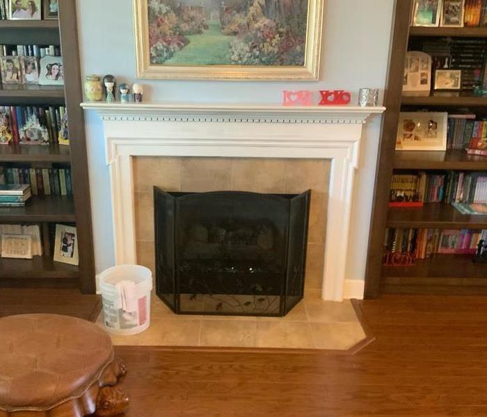 After SERVPRO of Greater St. Augustine fire damage restoration services cleaned smoke and soot damage from this fire place